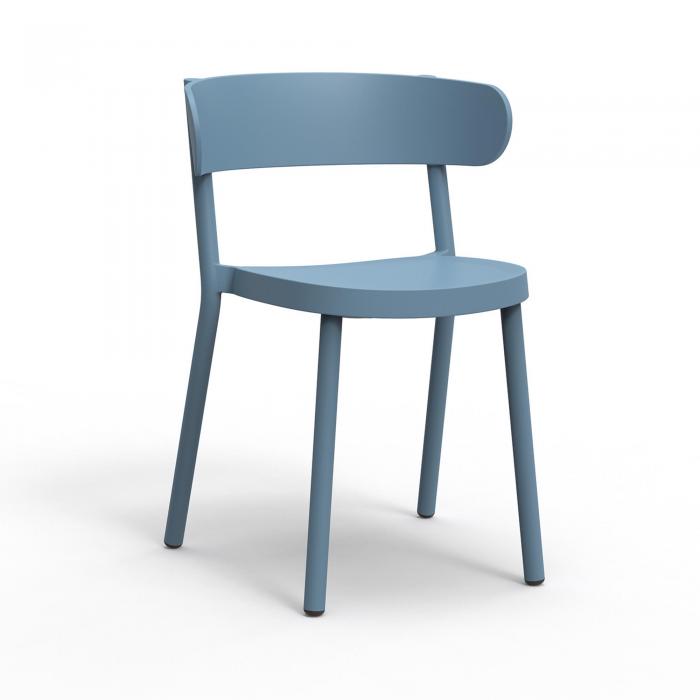 2 RESOL CASINO Silla Interior, Exterior  Azul retro - 2 unidades