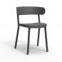 2 RESOL CASINO Silla Interior, Exterior  Gris oscuro - 2 unidades