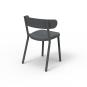 2 RESOL CASINO Silla Interior, Exterior  Gris oscuro - 2 unidades