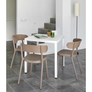 2 RESOL CASINO Silla Interior, Exterior  Gris oscuro - 2 unidades