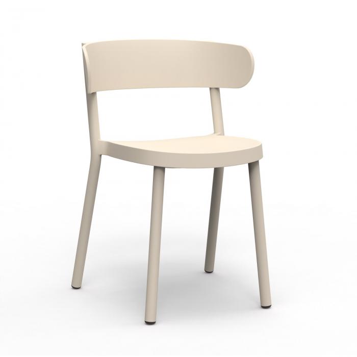 2 RESOL CASINO Silla Interior, Exterior  Marfil - 2 unidades