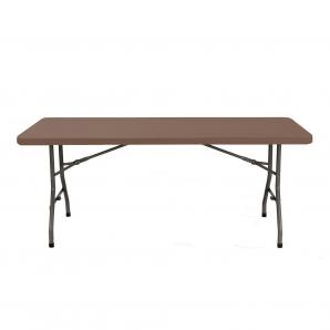 GARBAR CHOPIN Mesa Rectangular Plegable Interior, Exterior 180x75 Marrón