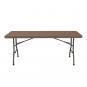 GARBAR CHOPIN Mesa Rectangular Plegable Interior, Exterior 180x75 Marrón