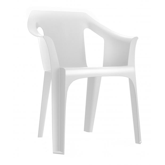31 GARBAR COOL Silla Con Brazos Exterior Blanco - 31 unidades