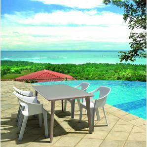 31 GARBAR COOL Silla Con Brazos Exterior Blanco - 31 unidades