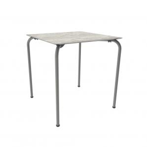 GARBAR CORE Mesa Cuadrada Exterior 70x70 Madera lavada