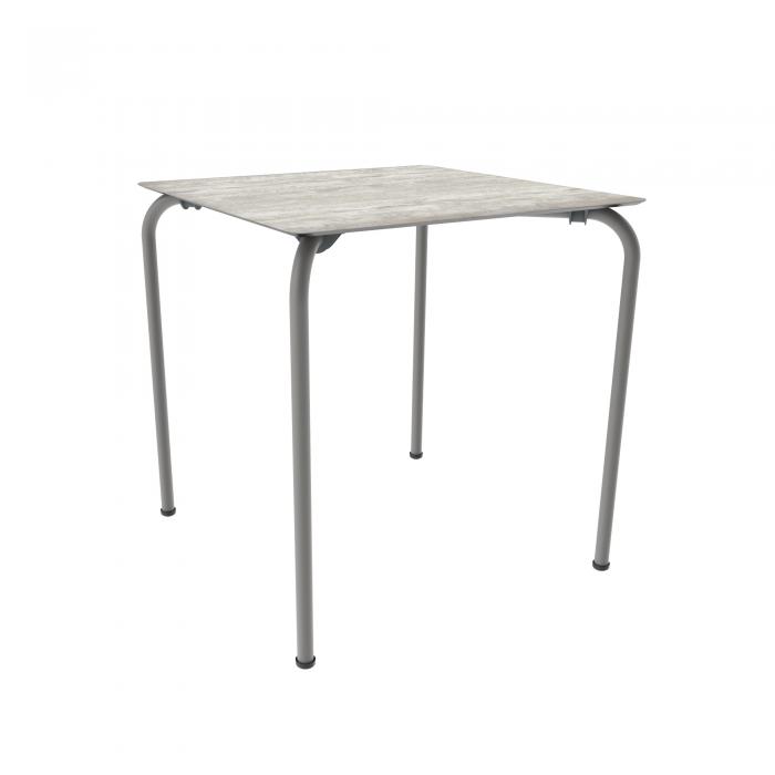GARBAR CORE Mesa Cuadrada Exterior 70x70 Madera lavada