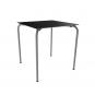 GARBAR CORE Mesa Cuadrada Exterior 70x70 Negro