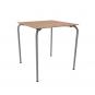 GARBAR CORE Mesa Cuadrada Exterior 70x70 Roble natural