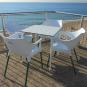 GARBAR CORE Mesa Cuadrada Exterior 70x70 Roble natural