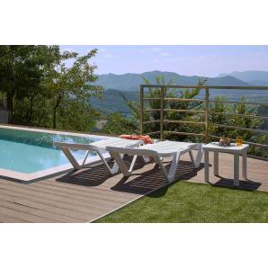 2 GARBAR COSTA BRAVA Tumbona Exterior Antracita - 2 unidades
