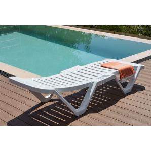 2 GARBAR COSTA BRAVA Tumbona Exterior Antracita - 2 unidades