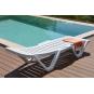 2 GARBAR COSTA BRAVA Tumbona Exterior Antracita - 2 unidades