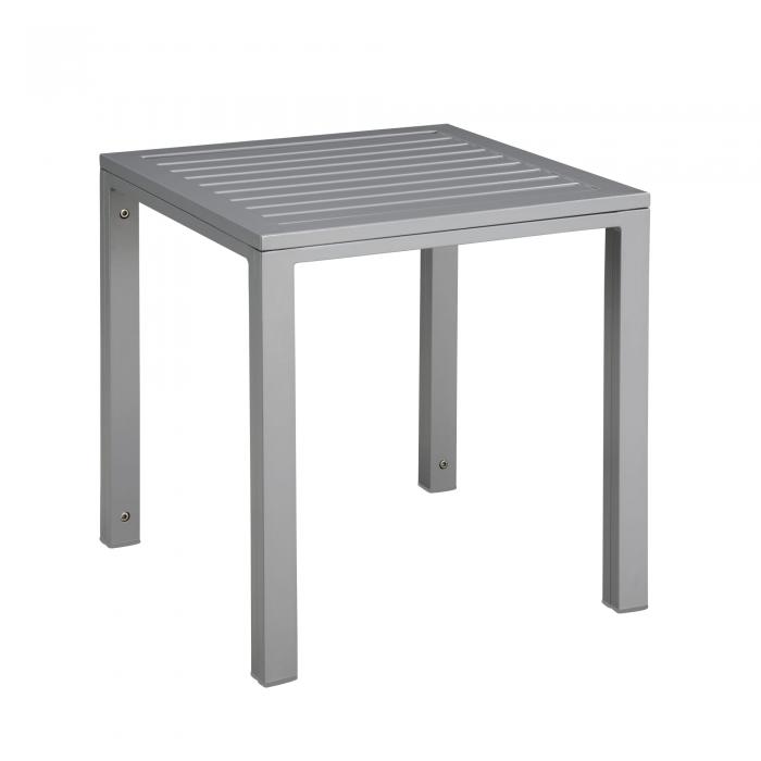 GARBAR CUBIC Mesa Auxiliar Exterior 50x50 Gris