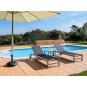 GARBAR CUBIC Mesa Auxiliar Exterior 50x50 Gris