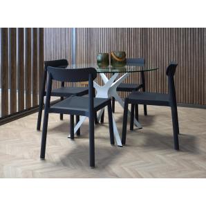 4 GARBAR DANNA Silla Interior, Exterior  Azul retro - 4 unidades