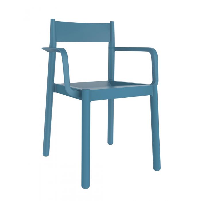 4 GARBAR DANNA Silla Con Brazos Interior, Exterior Azul retro - 4 unidades