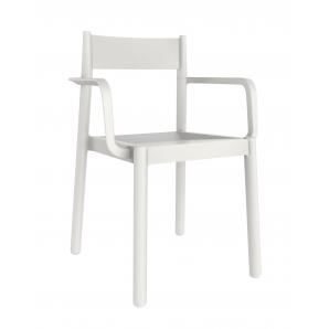 4 GARBAR DANNA Silla Con Brazos Interior, Exterior Blanco - 4 unidades