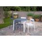 4 GARBAR DANNA Silla Con Brazos Interior, Exterior Blanco - 4 unidades