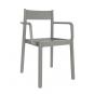 4 GARBAR DANNA Silla Con Brazos Interior, Exterior Gris verdoso - 4 unidades