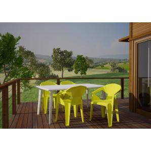 24 GARBAR DELTA Silla Con Brazos Exterior  Gris oscuro - 24 unidades