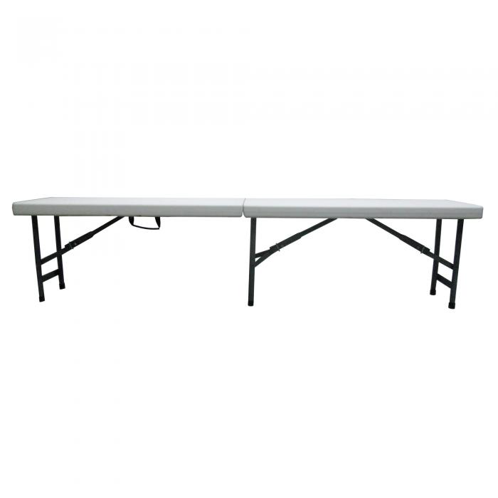 GARBAR EASY Banco Plegable Interior, Exterior 183x25 Blanco
