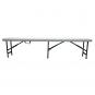 GARBAR EASY Banco Plegable Interior, Exterior 183x25 Blanco