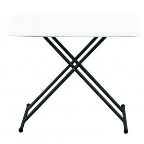 GARBAR EASY Mesa Rectangular Plegable Interior, Exterior 75,5x49,5 Blanco
