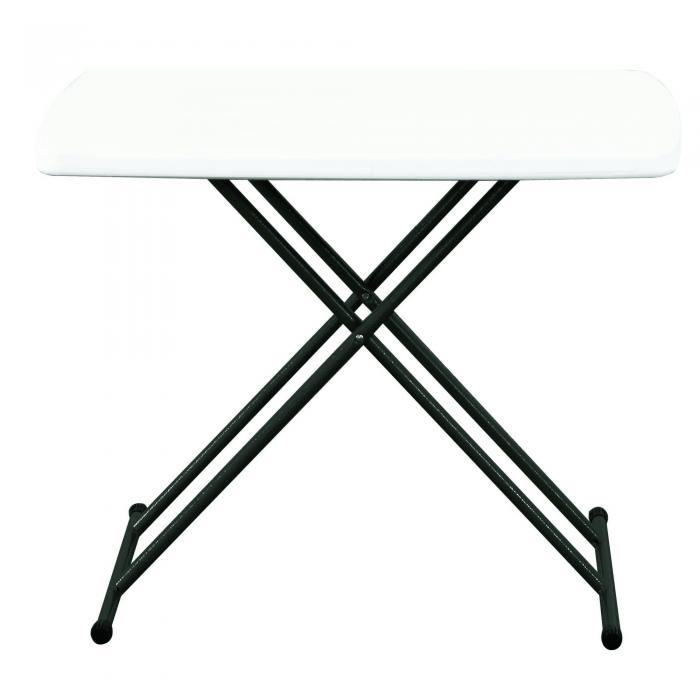 GARBAR EASY Mesa Rectangular Plegable Interior, Exterior 75,5x49,5 Blanco