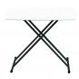 GARBAR EASY Mesa Rectangular Plegable Interior, Exterior 75,5x49,5 Blanco