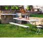 GARBAR EASY Mesa Rectangular Plegable Interior, Exterior 75,5x49,5 Blanco