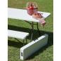 GARBAR EASY Mesa Rectangular Plegable Interior, Exterior 243x76 Blanco