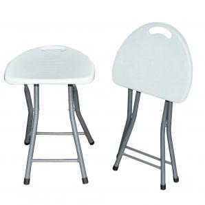 10 GARBAR EASY Taburete Bajo Plegable Interior, Exterior Blanco - 10 unidades