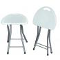 10 GARBAR EASY Taburete Bajo Plegable Interior, Exterior Blanco - 10 unidades