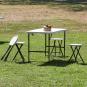 10 GARBAR EASY Taburete Bajo Plegable Interior, Exterior Blanco - 10 unidades