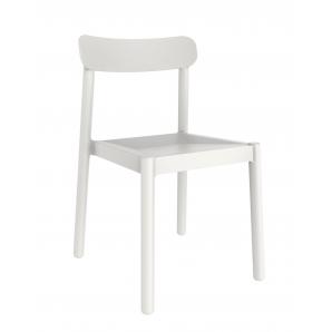 4 GARBAR ELBA Silla Interior, Exterior  Blanco - 4 unidades