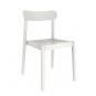 4 GARBAR ELBA Silla Interior, Exterior  Blanco - 4 unidades