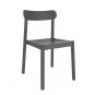 4 GARBAR ELBA Silla Interior, Exterior  Gris oscuro - 4 unidades