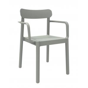 4 GARBAR ELBA Silla Con Brazos Interior, Exterior Gris verdoso - 4 unidades