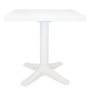 GARBAR ESCULAPI Mesa Cuadrada Exterior 70x70 Blanco