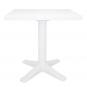 GARBAR ESCULAPI Mesa Cuadrada Exterior 70x70 Blanco