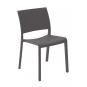 2 RESOL FIONA Silla Interior, Exterior  Gris oscuro - 2 unidades