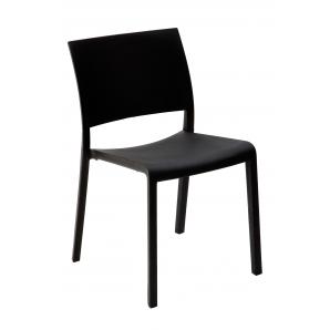 2 RESOL FIONA Silla Interior, Exterior  Negro - 2 unidades