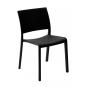 2 RESOL FIONA Silla Interior, Exterior  Negro - 2 unidades