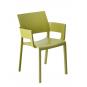 2 RESOL FIONA Silla Con Brazos Interior, Exterior  Verde oliva - 2 unidades