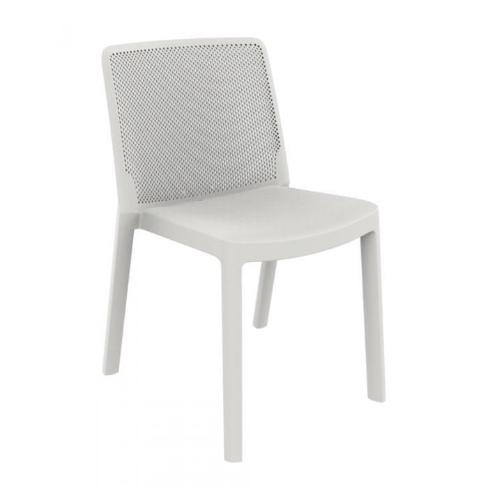 4 GARBAR FRESH Silla Interior, Exterior Blanco - 4 unidades