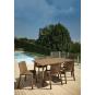 4 GARBAR FRESH Silla Interior, Exterior Blanco - 4 unidades