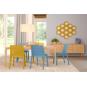 4 GARBAR FRESH Silla Interior, Exterior Blanco - 4 unidades