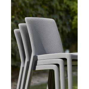 4 GARBAR FRESH Silla Interior, Exterior Blanco - 4 unidades