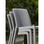 4 GARBAR FRESH Silla Interior, Exterior Blanco - 4 unidades